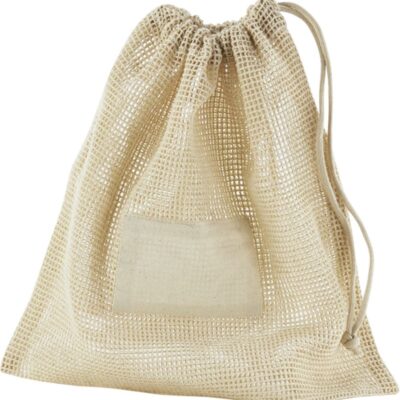 Bio-Baumwoll Netztasche mit Zugkordel Westford Mill | W 155