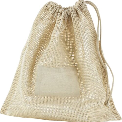 Bio-Baumwoll Netztasche mit Zugkordel Westford Mill | W 155