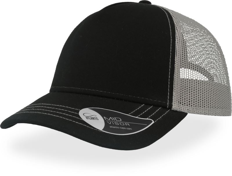 5 Panel Mesh Kappe "Rapper Canvas" Atlantis | Rapper Canvas