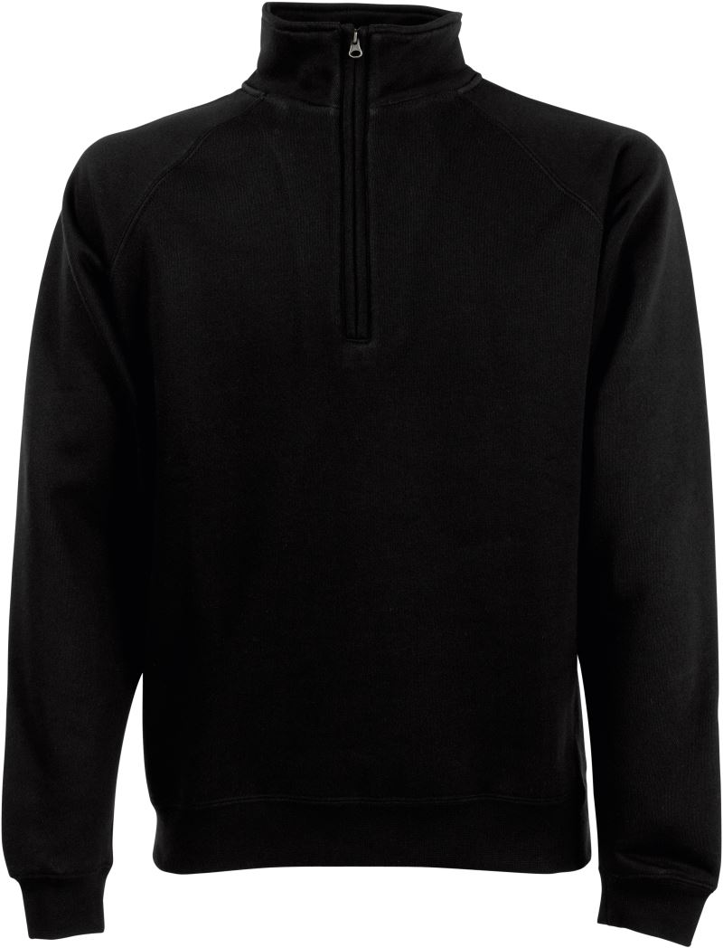 Sweater mit 1/4 Zip F.O.L. | Classic Zip-Neck Sweat