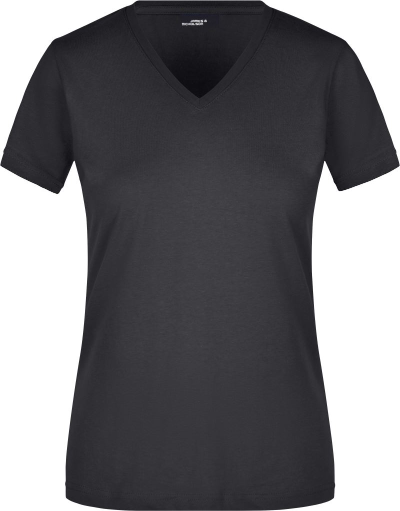 Tailliertes Damen V-Ausschnitt T-Shirt Daiber | JN 972