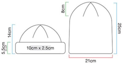 Fischermütze "Recycled" Beechfield | B 43R Grössentabelle