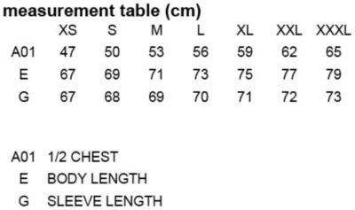 Herren Kapuzen Sweatjacke "X.O" Promodoro | 1650 Grössentabelle Herren Kapuzen Sweatjacke "X.O" Promodoro | 1650 Grössentabelle