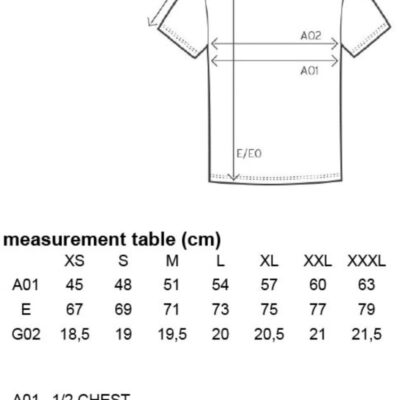 Herren X.O T-Shirt Promodoro | 1400 Grössentabelle