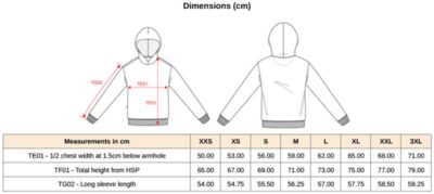 Oversize Kapuzen Sweater Kariban | K 4018 Grössentabelle Oversize Kapuzen Sweater Kariban | K 4018 Grössentabelle