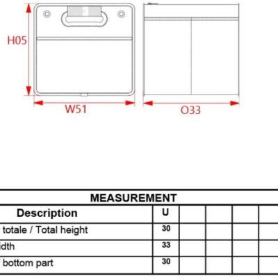 Cargo Korb mit Abdeckung Kimood | KI 0508