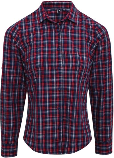 Popeline Bluse langarm "Sidehill" Premier | PR 356