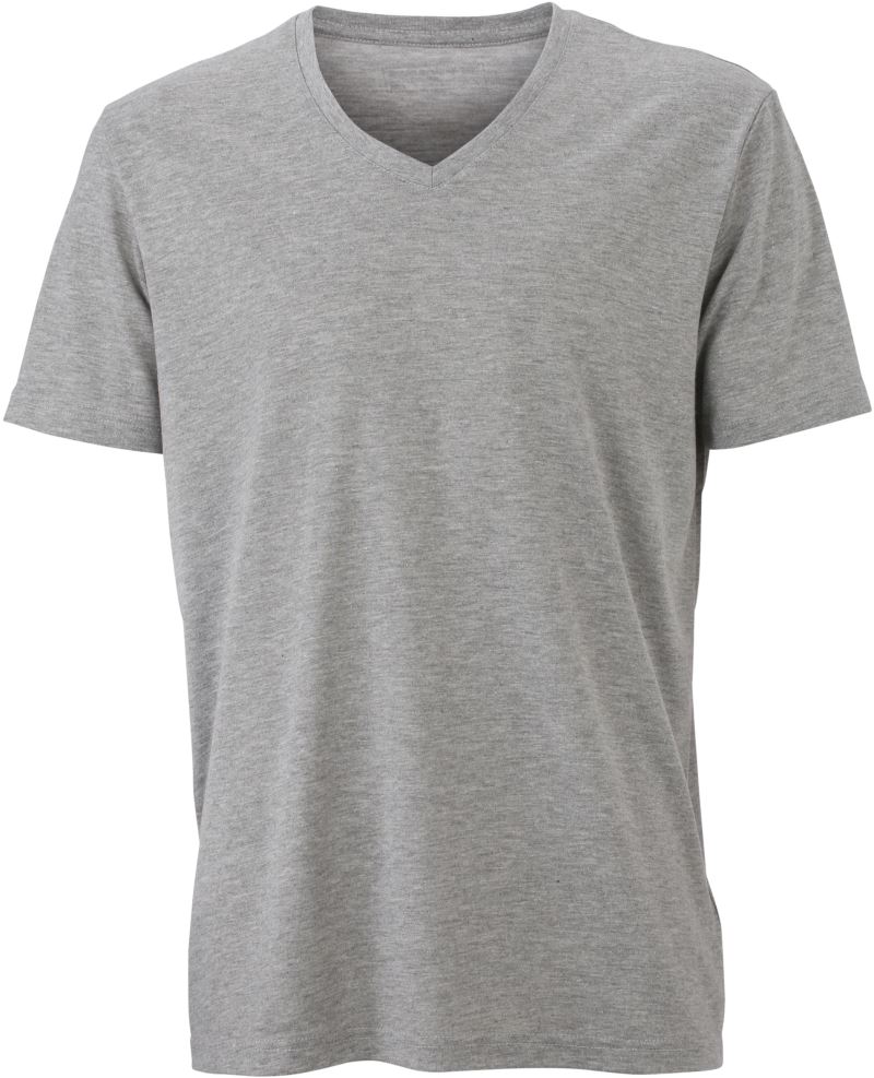 Herren V-Ausschnitt Melange T-Shirt Daiber | JN 974