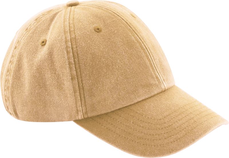 6 Panel Niedrigprofil Kappe "Vintage" Beechfield | B 655