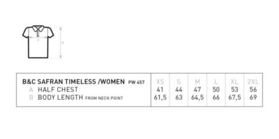 Damen Piqué Polo B&C | Safran Timeless /women