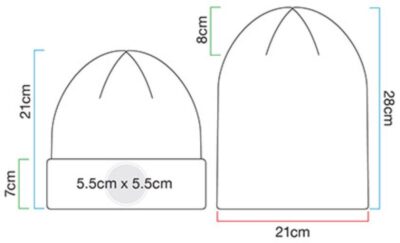 Circular Patch Beanie Beechfield | B 332R Grössentabelle Circular Patch Beanie Beechfield | B 332R Grössentabelle