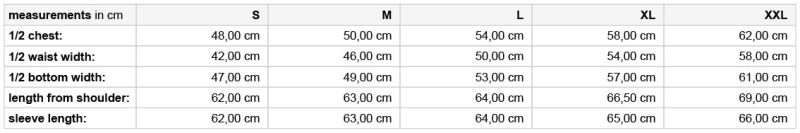 Damen Hybrid Sweatjacke Daiber | JN 1123 Grössentabelle Damen Hybrid Sweatjacke Daiber | JN 1123 Grössentabelle