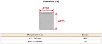 Frottee Armschweißband extrabreit Kariban ProAct | PA 049 Grössentabelle