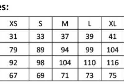 T-Shirt "Coolchecker®" Premier | PR 646 Grössentabelle T-Shirt "Coolchecker®" Premier | PR 646 Grössentabelle