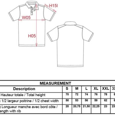 Herren Jersey Polo Kariban | K 262 Grössentabelle Herren Jersey Polo Kariban | K 262 Grössentabelle
