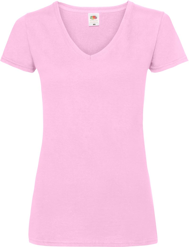 Damen V-Ausschnitt T-Shirt F.O.L. | Lady-Fit Valueweight V-Neck T