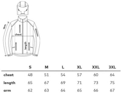 Damen Winter Softshell Jacke Promodoro | 7865 Grössentabelle Damen Winter Softshell Jacke Promodoro | 7865 Grössentabelle