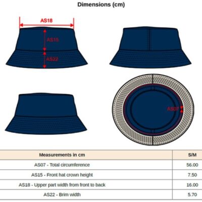 Fischer Hut "Vintage" Kariban K-Up | KP 223 Grössentabelle Fischer Hut "Vintage" Kariban K-Up | KP 223 Grössentabelle