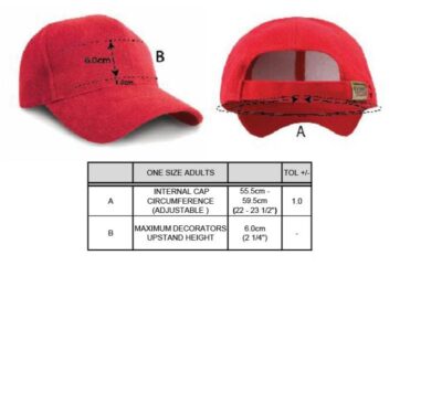 Pro Style Kappe Result Headwear | RC 025X Grössentabelle Pro Style Kappe Result Headwear | RC 025X Grössentabelle