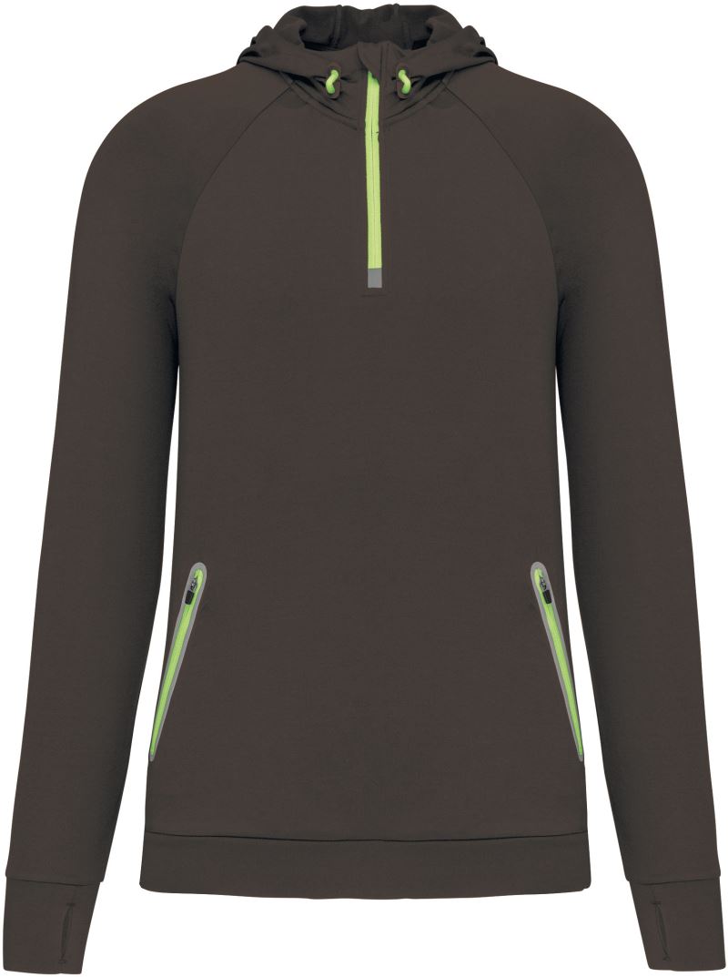 Kapuzen Sport Sweatshirt mit 1/4 Zip Kariban ProAct | PA 360