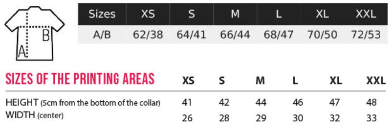 Schweres Damen Digitaldruck Bio T-Shirt 10er Pack RTP Apparel | Tempo 185 Women Grössentabelle