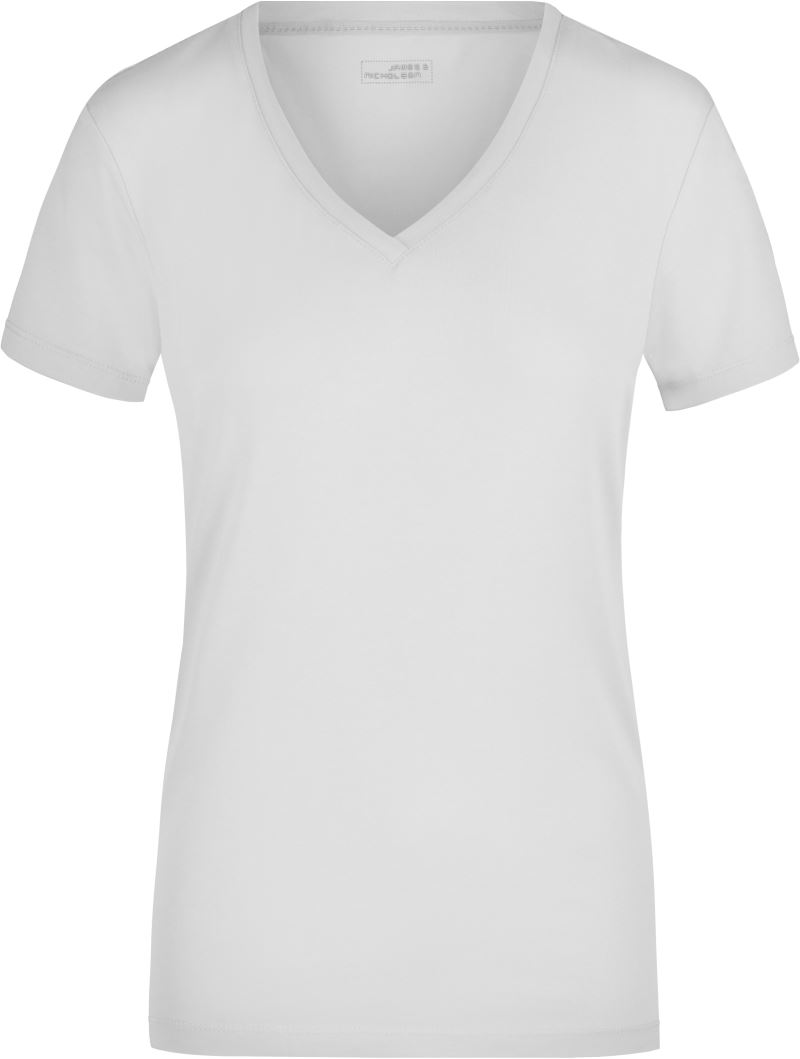 Damen Stretch V-Ausschnitt T-Shirt Daiber | JN 928