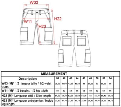 Herren Bermuda Kariban | K 755 Grössentabelle Herren Bermuda Kariban | K 755 Grössentabelle