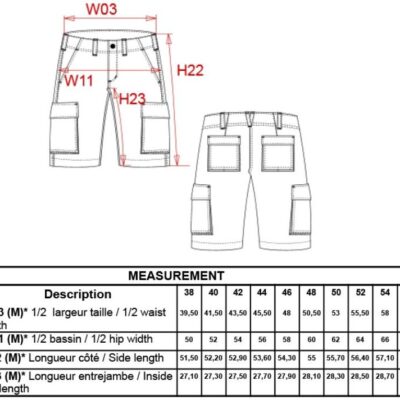 Herren Bermuda Kariban | K 755 Grössentabelle Herren Bermuda Kariban | K 755 Grössentabelle