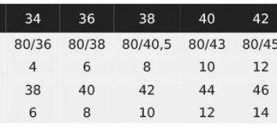 Damen Anzughose NEOBLU | Gabin Women Grössentabelle Damen Anzughose NEOBLU | Gabin Women Grössentabelle