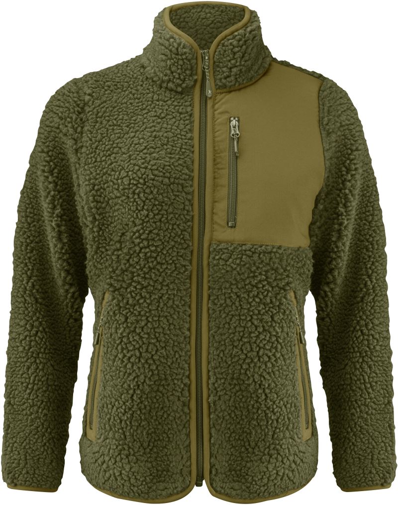 Damen Sherpa Fleece Jacke "Two-Tone" James Harvest | Kingsley Fleece Women