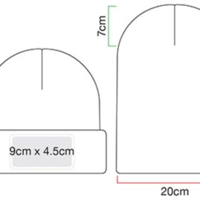 Patch Strickmütze "Recycled Original" Beechfield | B 445R Grössentabelle