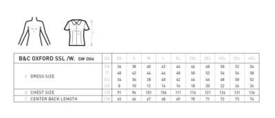76198ECC-E0E6-46AC-B28A-4D7654A029B1 Oxford Bluse kurzarm B&C | Oxford SSL /women