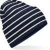 Strickmütze mit Streifen und Umschlag Beechfield | B 39R Strickmütze mit Streifen und Umschlag Beechfield | B 39R