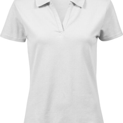 Damen V-Ausschnitt Luxury Stretch Piqué Polo Tee Jays | TJ 1409