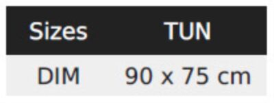 Bio Latzschürze SOL'S | Gamma Grössentabelle