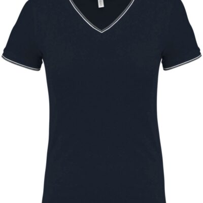Damen Piqué V-Ausschnitt T-Shirt Kariban | K 394 Damen Piqué V-Ausschnitt T-Shirt Kariban | K 394
