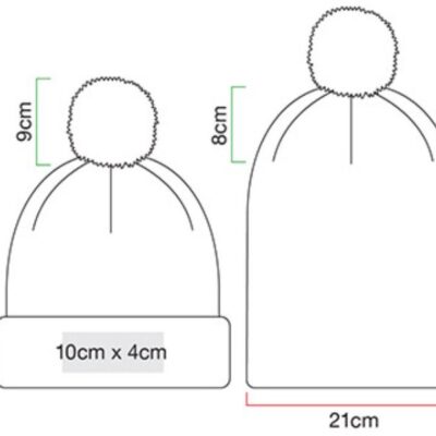 Strickmütze "Recycled Snowstar®" Beechfield | B 450R Grössentabelle