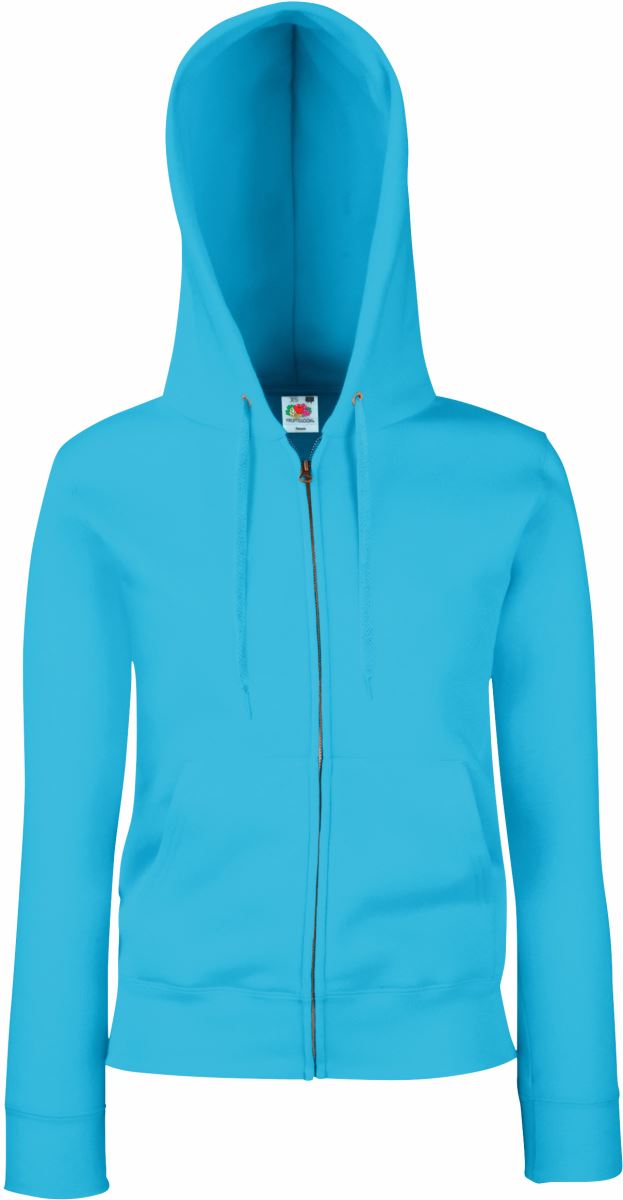 Damen Kapuzen Sweatjacke F.O.L. | Premium Lady-Fit Hooded Jacket