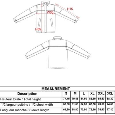 Workwear Jacke "Factory" mit abnehmbaren Ärmeln Kariban | K 693 Grössentabelle Workwear Jacke "Factory" mit abnehmbaren Ärmeln Kariban | K 693 Grössentabelle