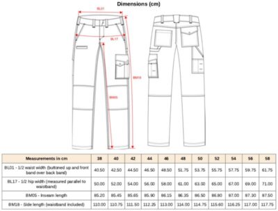 Workwear Multipocket Hose Kariban WK | WK 795 (56-58)