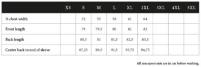 Luxus Twill Slim Fit Hemd langarm Tee Jays | TJ 4021 Grössentabelle