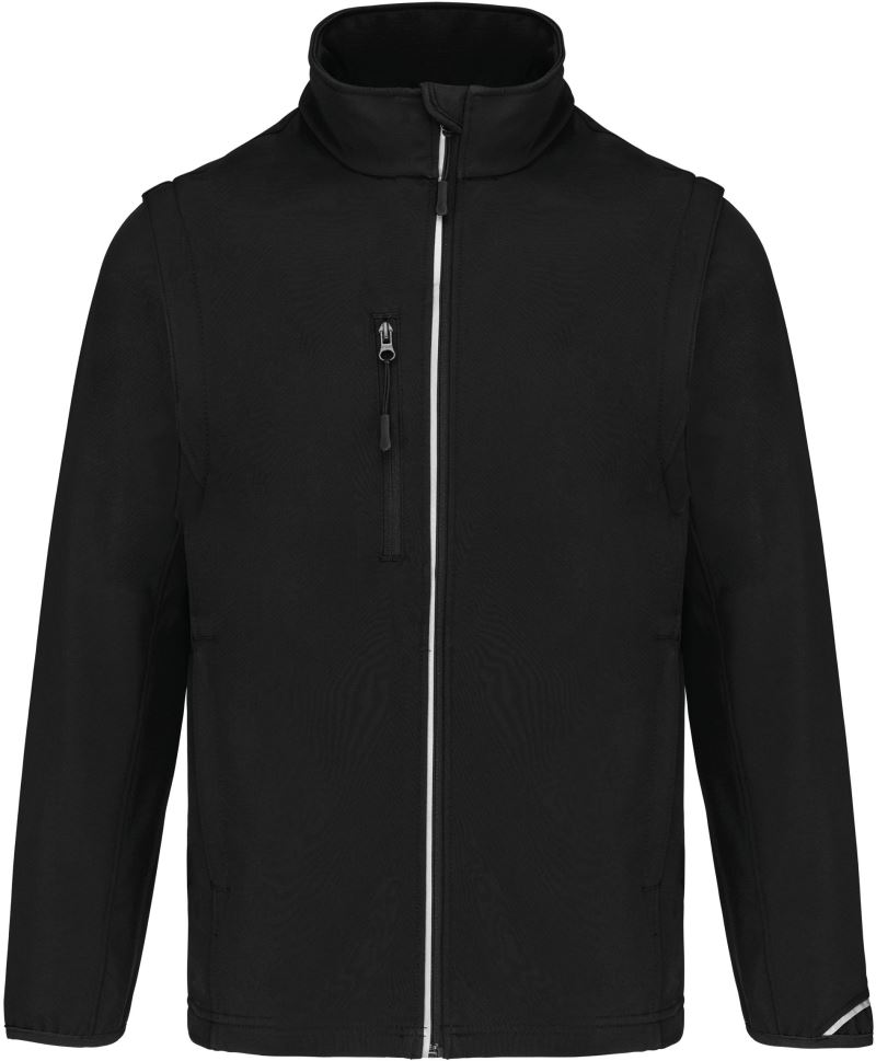 3-Lagen Softshell Jacke mit abnehmbaren Ärmeln Kariban ProAct | PA 323