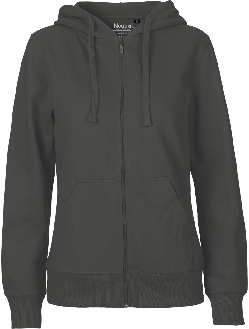 Damen Bio Kapuzen Sweatjacke Neutral | O 83301