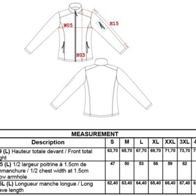 Damen 3-Lagen Softshell Jacke Kariban | K 400 Grössentabelle Damen 3-Lagen Softshell Jacke Kariban | K 400 Grössentabelle