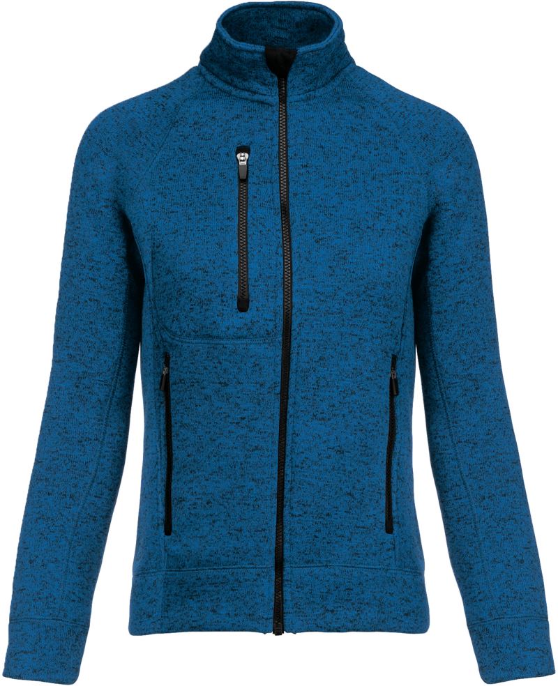 Damen Melange Strickfleece Jacke Kariban | K 9107