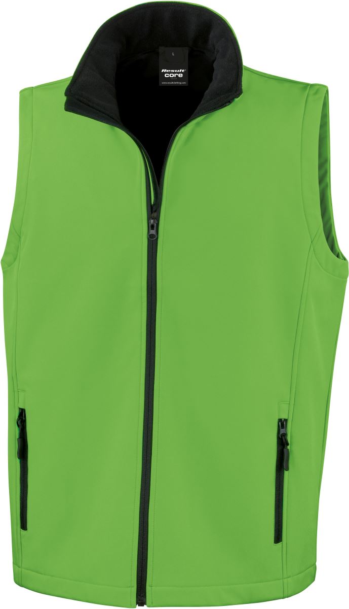 Herren 2-Lagen Softshell Gilet "Printable" Result Recyled | R 232M