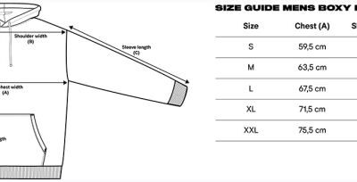 Herren Boxy Kapuzen Sweater "Contemporary" True Blanks | Mens Boxy Hoodie Grössentabelle Herren Boxy Kapuzen Sweater "Contemporary" True Blanks | Mens Boxy Hoodie Grössentabelle