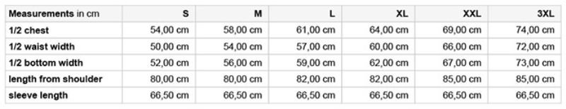 Mix Popeline Hemd langarm Daiber | JN 1374 Grössentabelle