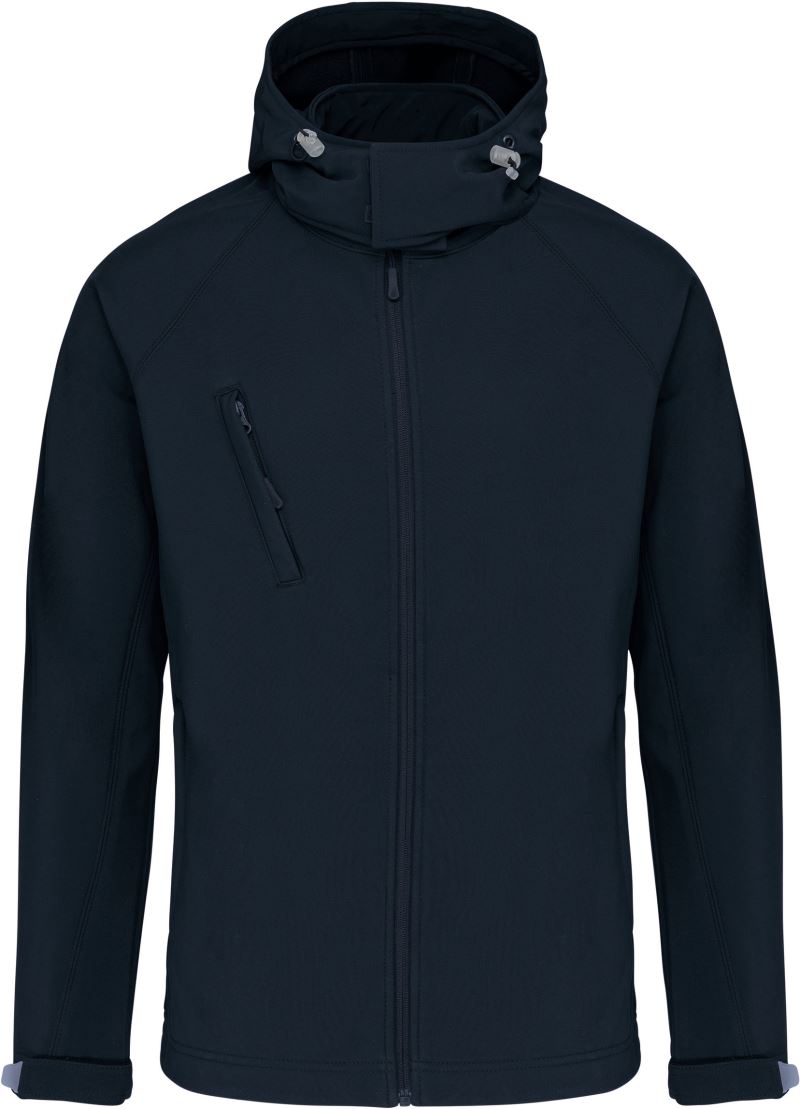 Herren 3-Lagen Kapuzen Softshell Jacke Kariban | K 413