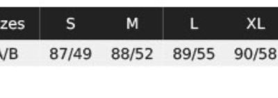 Damen 3-Lagen Softshell Mantel NEOBLU | Achille Women Grössentabelle